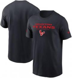 ヒューストン テキサンズ ナイキ '25 サイドライン コットン ドライフィットTシャツ (紺) / Houston Texans