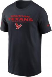 ヒューストン テキサンズ ナイキ '25 サイドライン コットン ドライフィットTシャツ (紺) / Houston Texans