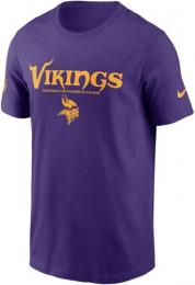 ミネソタ バイキングス ナイキ '25 サイドライン コットン ドライフィットTシャツ (紫) / Minnesota Vikings