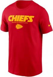 カンザスシティ チーフス ナイキ '25 サイドライン コットン ドライフィットTシャツ (赤) / Kansas City Chiefs