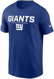 ニューヨーク ジャイアンツ ナイキ '25 サイドライン コットン ドライフィットTシャツ (青) / New York Giants
