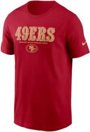 サンフランシスコ フォーティーナイナーズ ナイキ '25 サイドライン コットン ドライフィットTシャツ (スカーレット) / San Francisco 49ers