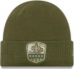 ニューオリンズ セインツ グッズ ニューエラ '2019 Salute To Service ニットキャップ (折有版)/ New Orleans Saints