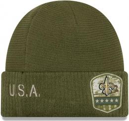 ニューオリンズ セインツ グッズ ニューエラ '2019 Salute To Service ニットキャップ (折有版)/ New Orleans Saints