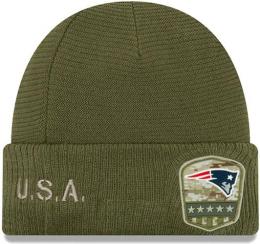 ニューイングランド ペイトリオッツ グッズ ニューエラ '2019 Salute To Service ニットキャップ (折有版)/ New England Patriots