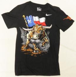テキサス ロングホーンズ グッズ ナイキ '15 トリ オーソリテイティブ Tシャツ (黒) / Texas Longhorns