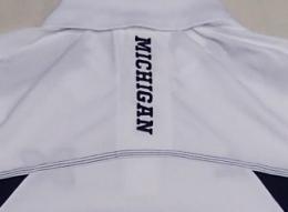 ミシガン ウルバリンズ グッズ アディダス '12 サイドライン ポロシャツ (白) (クライマライト版)/ Michigan Wolverines