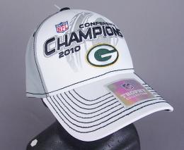 グリーンベイ パッカーズ グッズ リーボック '10 NFCカンファレンス優勝記念ロッカールームFLEX CAP / Green Bay Packers