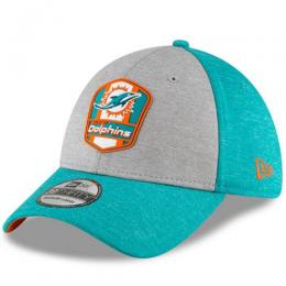 マイアミ ドルフィンズ グッズ ニューエラ NFL '18 サイドライン ロード 39 Thirty FLEX CAP (アクア/グレー)/ Miami Dolphins