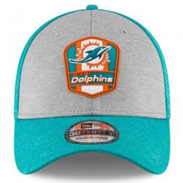 マイアミ ドルフィンズ グッズ ニューエラ NFL '18 サイドライン ロード 39 Thirty FLEX CAP (アクア/グレー)/ Miami Dolphins