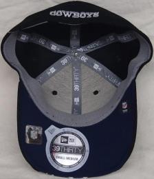 ダラス カウボーイズ  ニューエラ NFL '15 サイドライン ヘックスチャージ 39 Thirty FLEX CAP (紺) / Dallas Cowboys