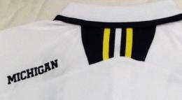 ミシガン ウルバリンズ グッズ アディダス '13 サイドライン コーチズ ポロシャツ (クライマライト版) (白)/ Michigan Wolverines