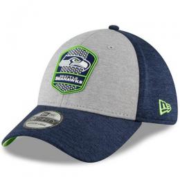 シアトル シーホークス グッズ ニューエラ NFL '18 サイドライン ロード 39 Thirty FLEX CAP (紺/グレー)/ Seattle Seahawks