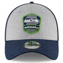 シアトル シーホークス グッズ ニューエラ NFL '18 サイドライン ロード 39 Thirty FLEX CAP (紺/グレー)/ Seattle Seahawks
