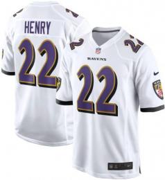デリック・ヘンリー ボルチモア レイブンズ ナイキ ゲームジャージ (白)/ Derrick Henry Baltimore Ravens