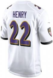 デリック・ヘンリー ボルチモア レイブンズ ナイキ ゲームジャージ (白)/ Derrick Henry Baltimore Ravens