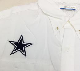 ダラス カウボーイズ グッズ コロンビア '2020 タミアミ 半袖シャツ (白)/ Dallas Cowboys