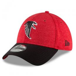 アトランタ ファルコンズ グッズ ニューエラ NFL '18 サイドライン ホーム 39 Thirty FLEX CAP (赤/黒) ※クラシックロゴ版/ Atlanta Falcons