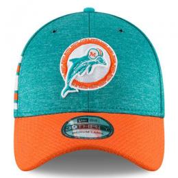 マイアミ ドルフィンズ グッズ ニューエラ NFL '18 サイドライン ホーム 39 Thirty FLEX CAP (アクア/オレンジ) ※クラシックロゴ版/ Miami Dolphins