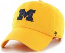 ミシガン ウルヴァリンズ '47BRAND ( フォーティーセブンブランド ) NCAA レガシー クリーンアップ スラウチ CAP (イエロー)/ Michigan Wolverines