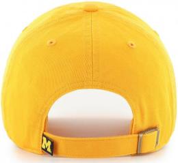 ミシガン ウルヴァリンズ '47BRAND ( フォーティーセブンブランド ) NCAA レガシー クリーンアップ スラウチ CAP (イエロー)/ Michigan Wolverines