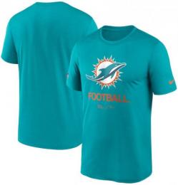マイアミ ドルフィンズ ナイキ '22 サイドライン インフォグラフィック ドライフィットTシャツ (アクア) / Miami Dolphins
