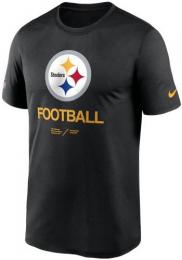 ピッツバーグ スティーラーズ ナイキ '22 サイドライン インフォグラフィック ドライフィットTシャツ (黒) / Pittsburgh Steelers