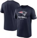 ニューイングランド ペイトリオッツ ナイキ '22 サイドライン インフォグラフィック ドライフィットTシャツ (紺) / New England Patriots