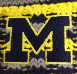 ミシガン ウルヴァリンズ アディダス '2013 オートミール コットン ニット CAP (折有版)/ Michigan Wolverines