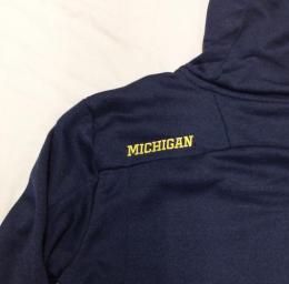 ミシガン ウルヴァリンズ アディダス '13 サイドライン プレイヤー 1/4ZIP PO パーカー/ Michigan Wolverines