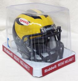 ミシガン ウルヴァリンズ リデル レボリューション スピード レプリカ ミニヘルメット / NCAA グッズ Michigan Wolverines Riddell Revolution Speed Mini Helmet