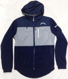 ロサンゼルス チャージャース ナイキ '2016 サイドライン チャンプドライブ フリース FullZIP パーカー (紺/グレー)/ Los Angeles Chargers