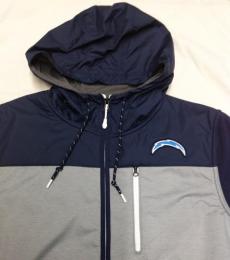 ロサンゼルス チャージャース ナイキ '2016 サイドライン チャンプドライブ フリース FullZIP パーカー (紺/グレー)/ Los Angeles Chargers