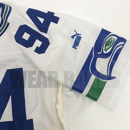 チャド・ブラウン シアトル シーホークス プーマ ヴィンテージ オーセンティックゲームジャージ (白)/ Chad Brown Seattle Seahawks White Jersey