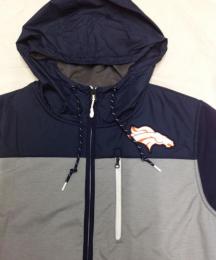 デンバー ブロンコス ナイキ '2016 サイドライン チャンプドライブ フリース FullZIP パーカー (紺/グレー)/ Denver Broncos