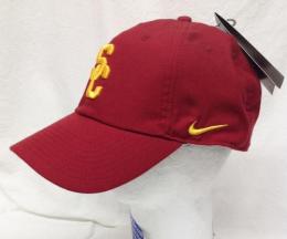 USC トロージャンズ ナイキ サイドライン ベーシックロゴ スラウチ CAP (ドライフィット版)(カーディナル)/ USC Trojans