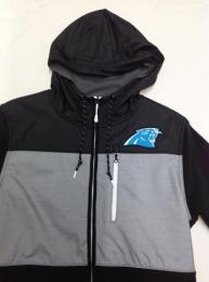 カロライナ パンサーズ ナイキ '2016 サイドライン チャンプドライブ フリース FullZIP パーカー (黒/グレー)/ Carolina Panthers