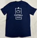 ペンステイト ニタニーライオンズ アディダス '26 フットボール エアロレディTシャツ(紺) / Penn State Nittany Lions