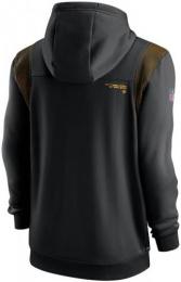 ピッツバーグ スティーラーズ グッズ ナイキ '2021 サイドライン フルジップ ドライフィット パーカー (黒)/　Pittsburgh Steelers