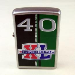 [ NFL SUPERBOWL Limited Edition ZIPPO LIGHTER ] NFL グッズ SUPER BOWL XL (第40回スーパーボウル)記念ZIPPOライター