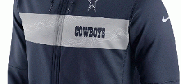 ダラス カウボーイズ ナイキ '18 サイドライン セイスミック FZ サーマ パーカー (紺)/ Dallas Cowboys