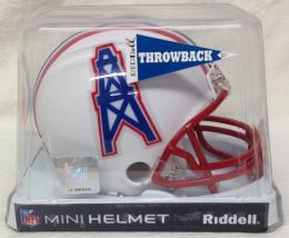 ヒューストン・オイラーズ グッズ スローバック VSR-4 レプリカ ミニヘルメット / NFL Riddell VSR-4 Mini Football Helmet Houston Oilers 1981-1996