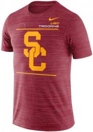 USC・トロージャンズ グッズ ナイキ '21 サイドライン ベロシティ ドライフィット Tシャツ (カーディナル)/ USC Trojans