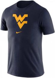ウエストバージニア・マウンテニアーズ グッズ ナイキ エッセンシャル ロゴ コットン Tシャツ (紺)/ West Virginia Mountaineers