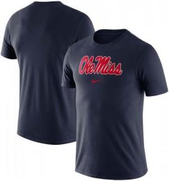 ミシシッピー レベルス グッズ ナイキ エッセンシャル ロゴ コットン Tシャツ (紺)/ Mississippi Rebels