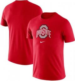 オハイオステイト バックアイズ グッズ ナイキ エッセンシャル ロゴ コットン Tシャツ (スカーレット)/ Ohio State Buckeyes