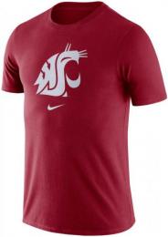ワシントンステイト クーガーズ グッズ ナイキ エッセンシャル ロゴ コットン Tシャツ (クリムゾン)/ Washington State Cougars