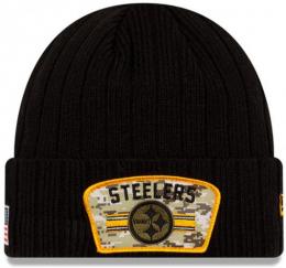 ピッツバーグ スティーラーズ グッズ ニューエラ NFL '21 サイドライン STS ニット キャップ (黒)/ Pittsburgh Steelers