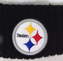 ピッツバーグ スティーラーズ グッズ ニューエラ NFL '18 サイドライン サンクスギビング ボンボン ニットキャップ (折有版)/ Pittsburgh Steelers