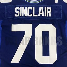 マイケル・シンクレア シアトル シーホークス プーマ ヴィンテージ オーセンティックゲームジャージ (青)/ Michael Sinclair Seattle Seahawks Blue Jersey